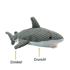 Tall Tails Crunchy Shark Toy for Dogs (14")