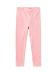 Tea Collection Velour Leggings in Honeysuckle Rose