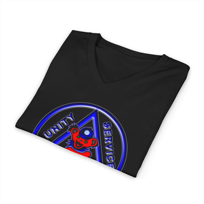 Teddy On AA Symbol AA V-Neck Tee