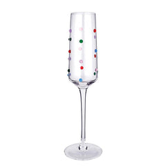 The Beaded Champagne Flute-Confetti