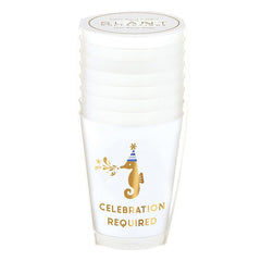 The Celebration Required Frosted Cups-Seahorse