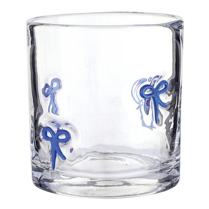 The Double Wall Glass-Blue Bow
