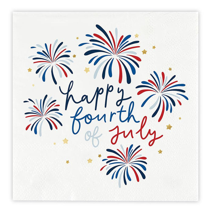 happy fourth of july napkins