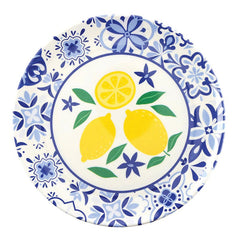 The Lemon Melamine Plate Set-Blue