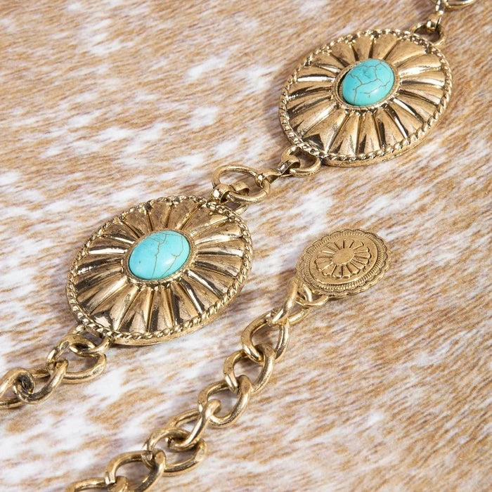 The Metallic Western Belt-2 Colors