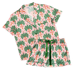 The Palm Beach Sleep Set-Pink