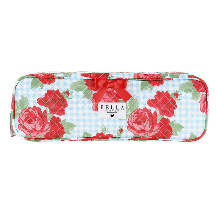The Quilted Hair Tool Bag-Rose Gingham