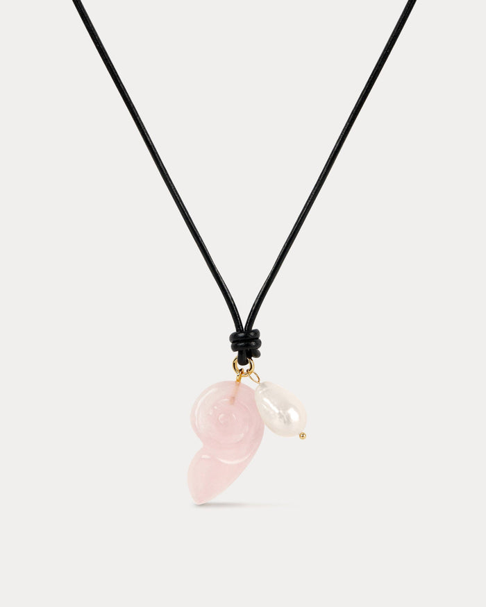 The Santorini Pendant Cord Necklace