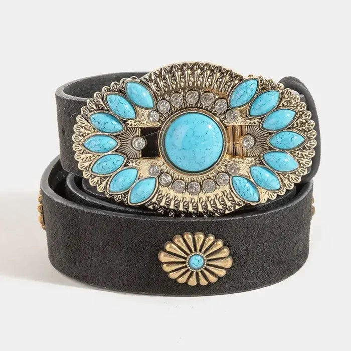 The Turquoise Concho Belt-3 Colors