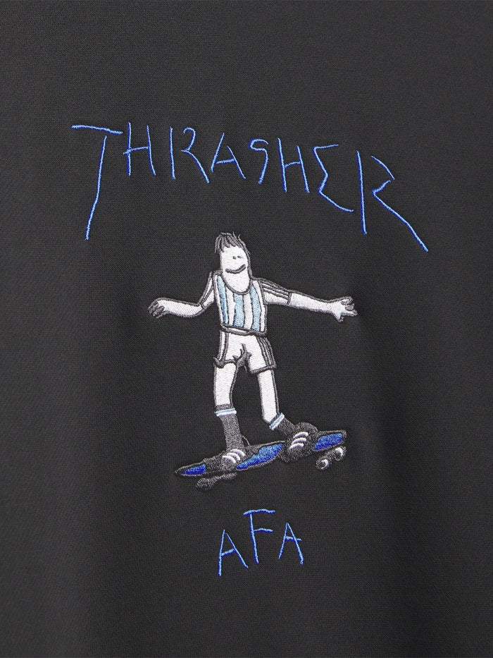 ADIDAS ORIGINALS Thrasher x AFA Argentina Crew 2 – Black, önden görünüm