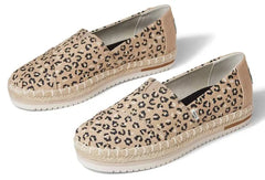 Toms Natural Textured Cheeetah Women's Loafer