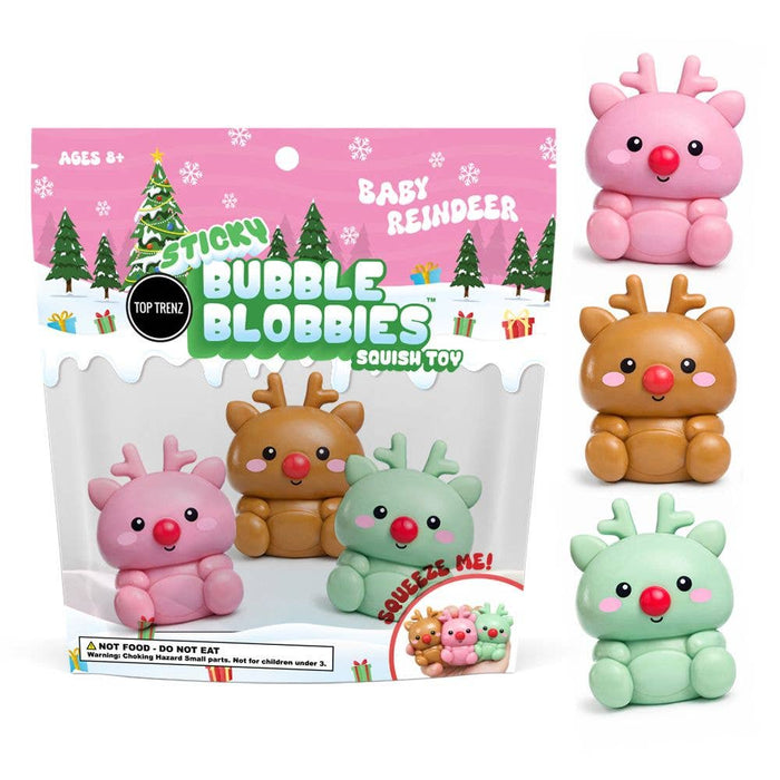 Top Trenz Inc Sticky Bubble Blobbies Reindeers Color