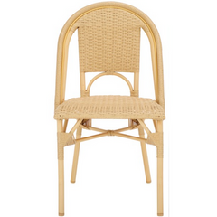 Torino Wicker Side Chair in Natural Wash (Set of 2)