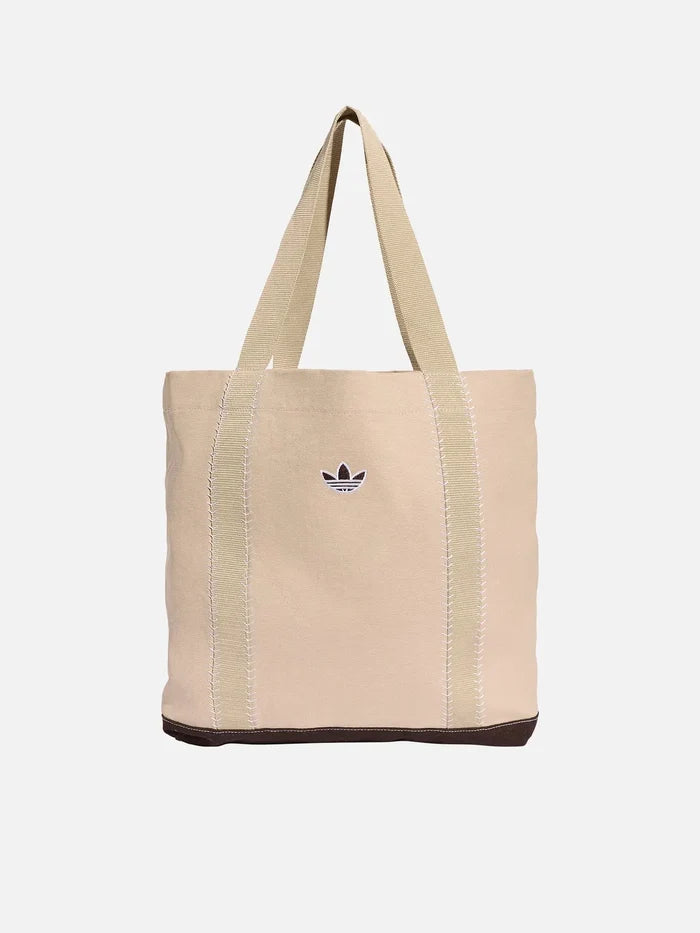 ADIDAS ORIGINALS Tote Bag – khaki, önden görünüm, geniş kumaş kayışlar