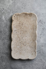 Travertine Petal Tray