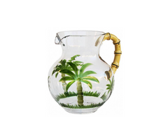 Tropical Palm Acrylic Pitcher