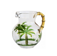 Tropical Palm Acrylic Pitcher
