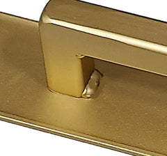 Tuscan Door Pull #4 with hammered back plate - Multiple Finishes Available