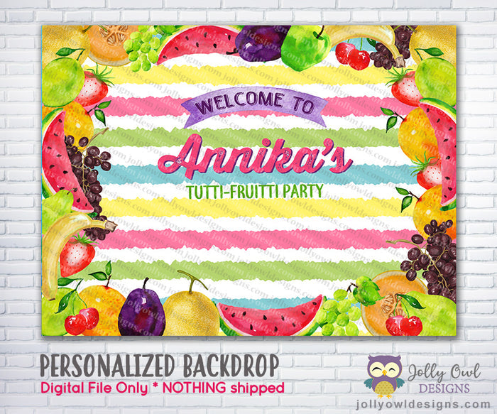 Tutti Fruitti Party Backdrop