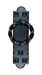 Twisted Ring Door Knocker with Clavos accents - Wild West Hardware