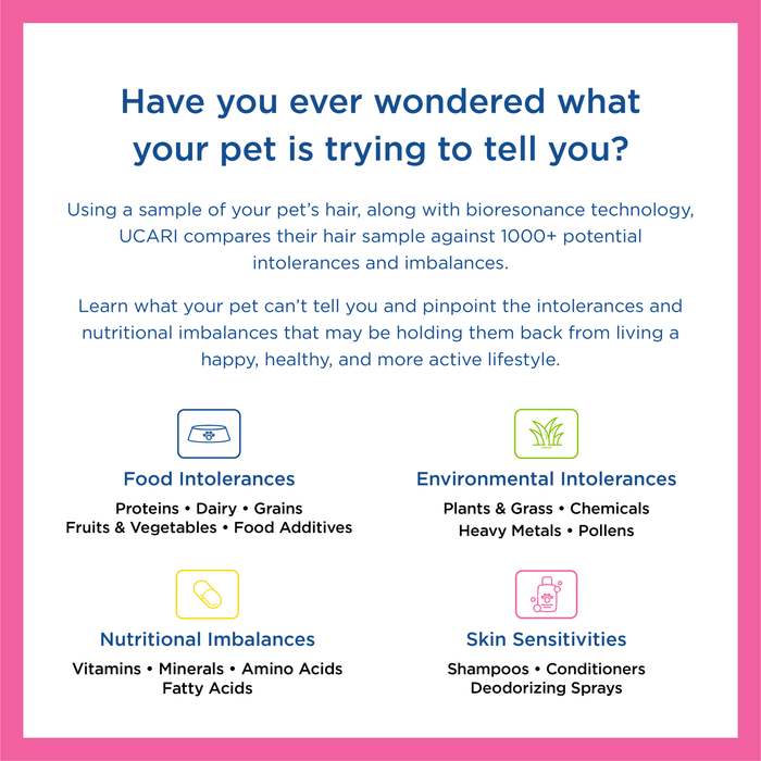 Ucari Intolerance Testing Kit for Pets