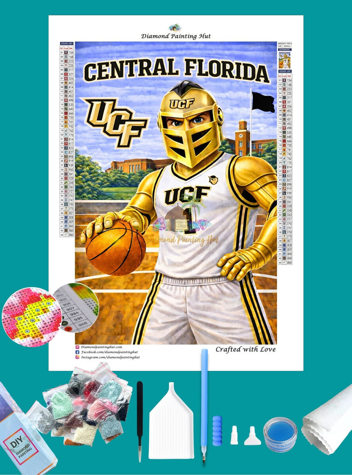 UCF Knights Mascot Diamond Painting