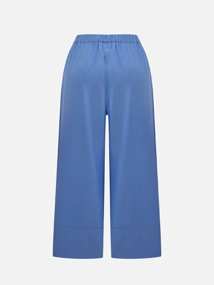 COME AS YOU ARE Uzak Doğu Koton Pantolon - Gök Mavi - Trousers GÖMLEK