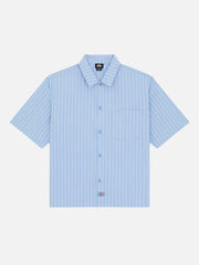 DICKIES Venedocia Stripe Shirt SS - Endless Sky - Uncategorized GÖMLEK
