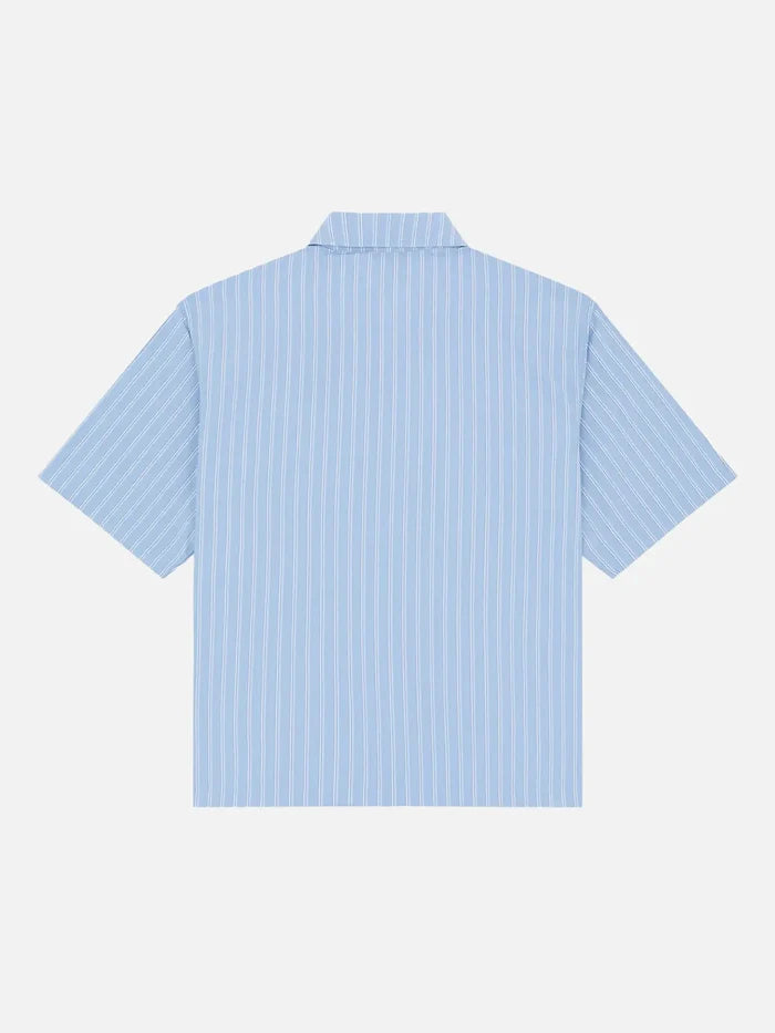 DICKIES Venedocia Stripe Shirt SS - Endless Sky - Uncategorized GÖMLEK