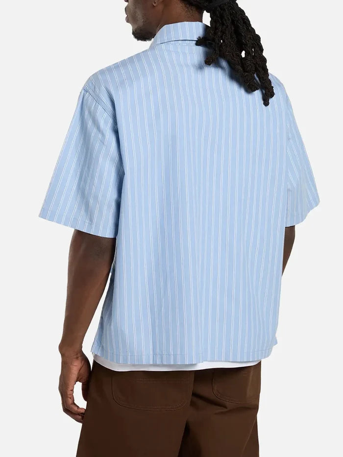 DICKIES Venedocia Stripe Shirt SS - Endless Sky - Uncategorized GÖMLEK