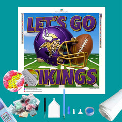 Vikings NFL Let's Go Diamond Painting