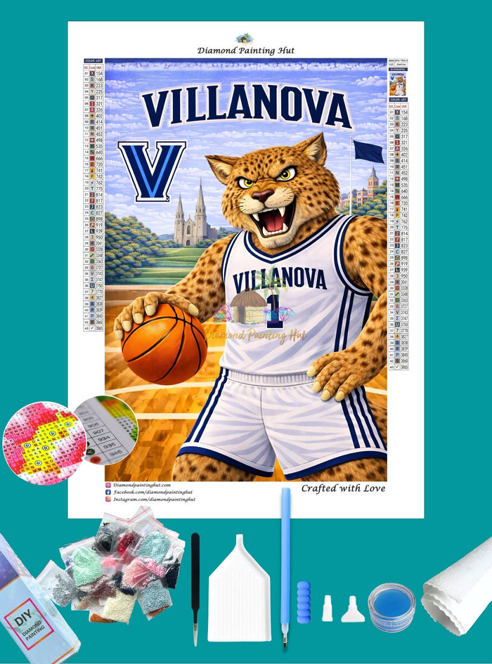 Villanova Wildcats Mascot Diamond Painting