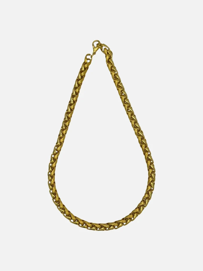 NES VINTAGE Vintage Gold Plated Chunky Necklace - Necklaces KOLYE