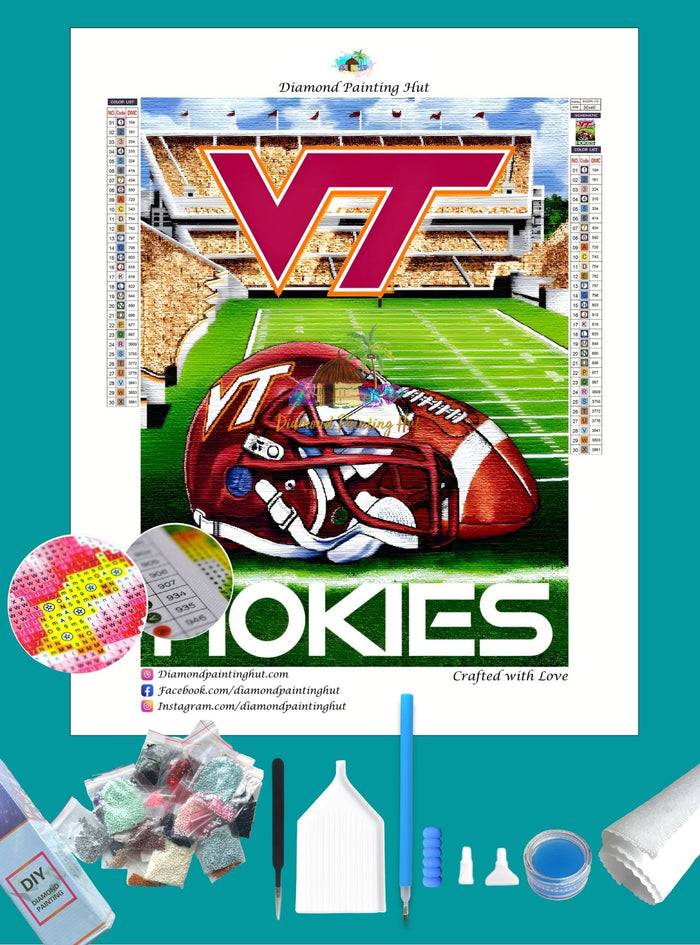 Virginia Tech NCAA Home Diamond Painting