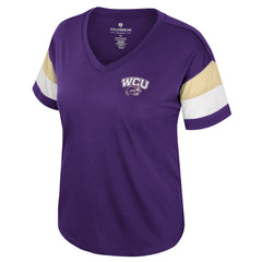 WCU Women's Sparkle V-Neck Tee
