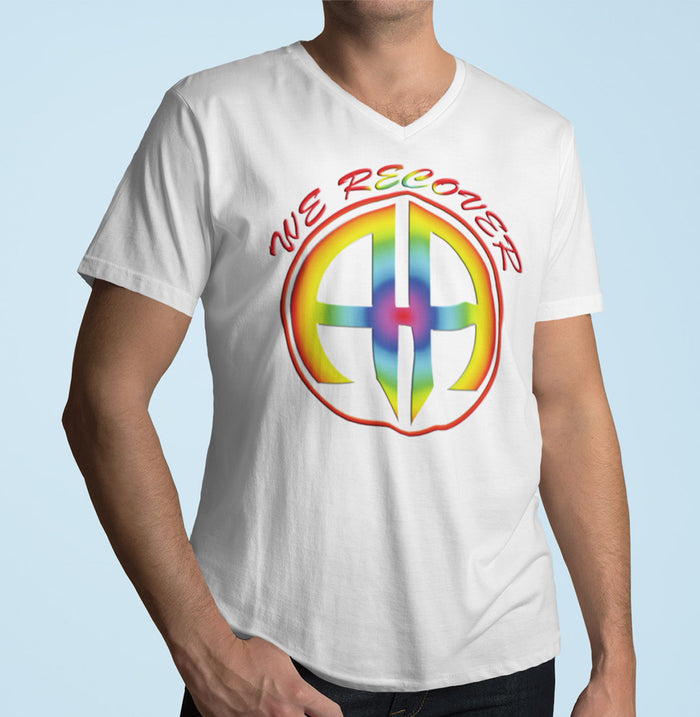 We Recover Rainbow AA V-Neck Tee
