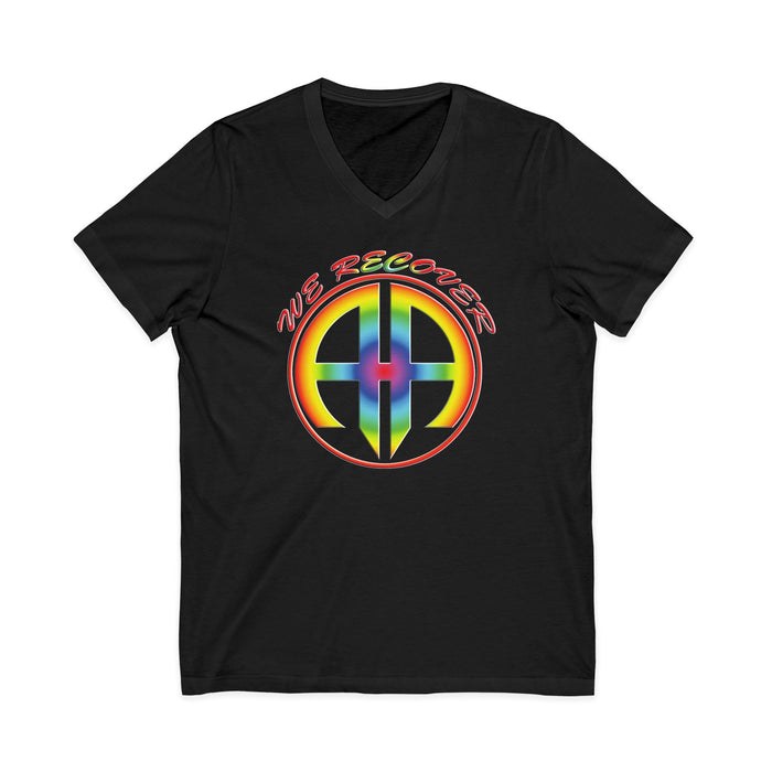 We Recover Rainbow AA V-Neck Tee