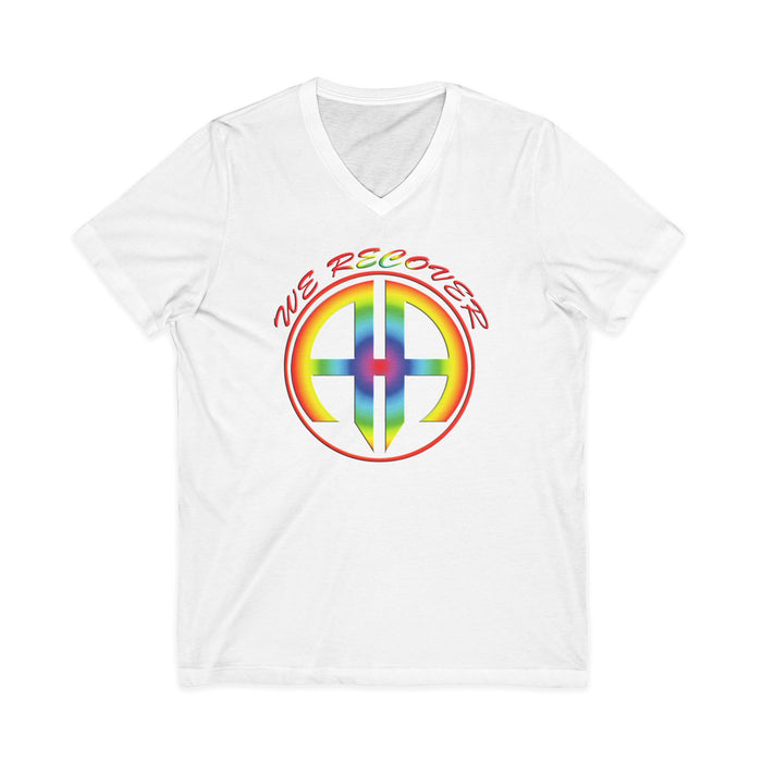 We Recover Rainbow AA V-Neck Tee