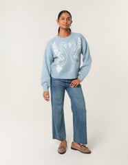 Embroidered Design Jumper