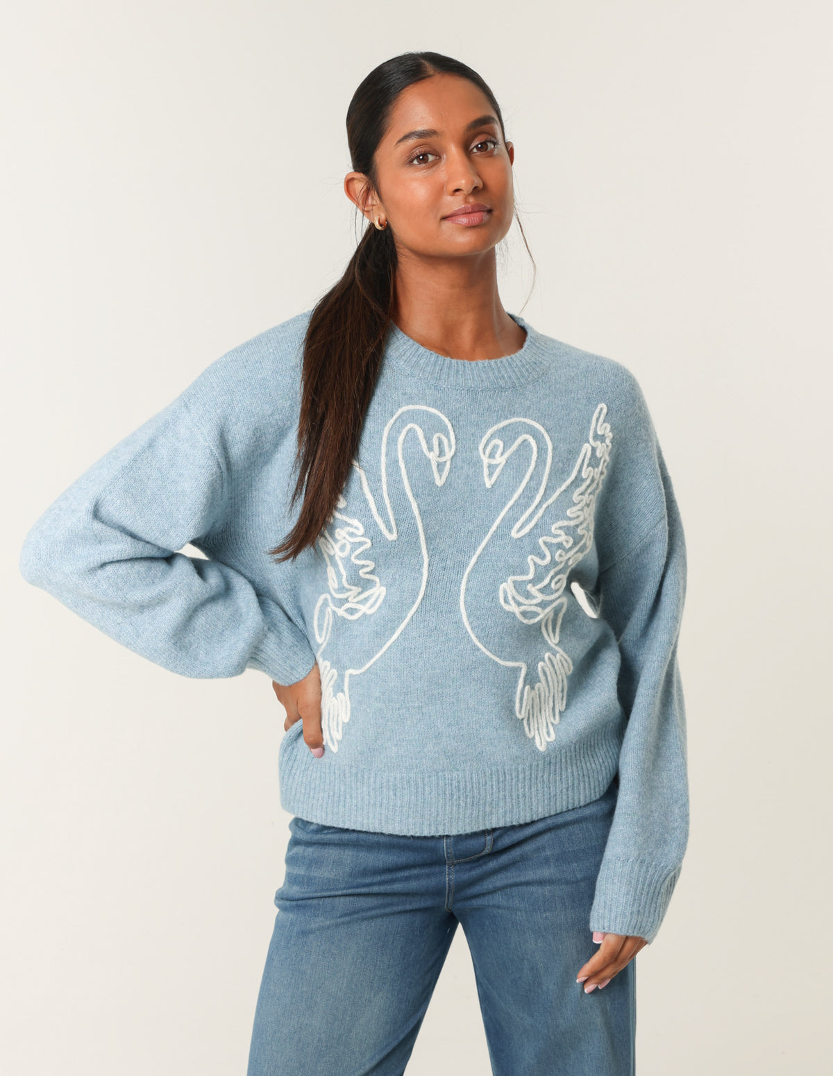 Embroidered Design Jumper