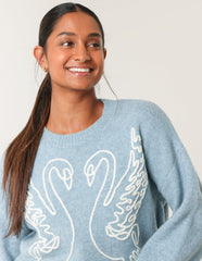 Embroidered Design Jumper