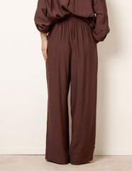 Floral Embroidery Trousers