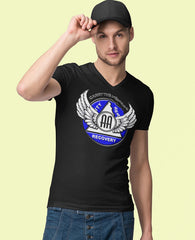 Winged AA Symbol AA V-Neck Tee