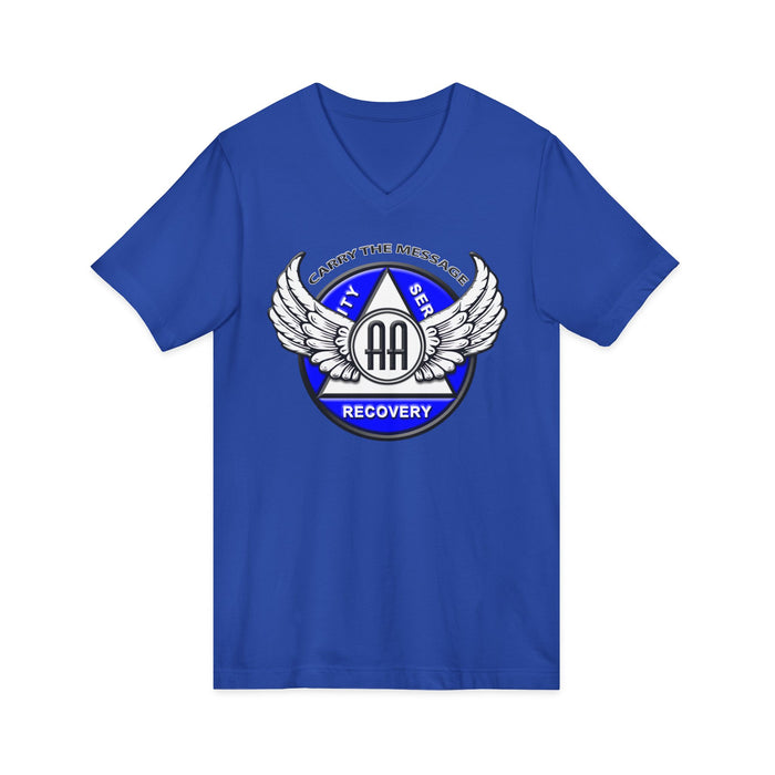 Winged AA Symbol AA V-Neck Tee