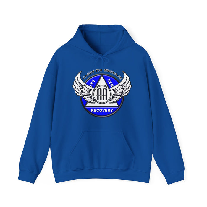 Winged AA Symbol dtg Hoodie