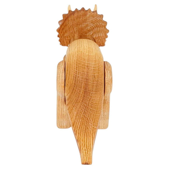 Wood Toy - Triceratops Dinosaur with Magnetic Joints by The Serious Toy Company