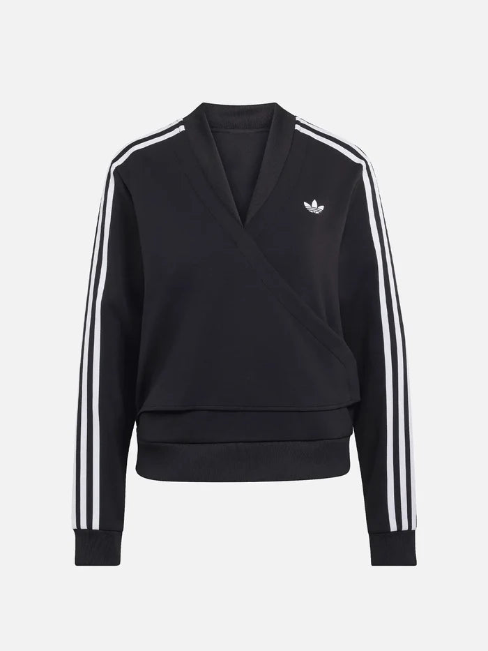 ADIDAS ORIGINALS Wrap SSTR Track Top - Black – Black, önden görünüm