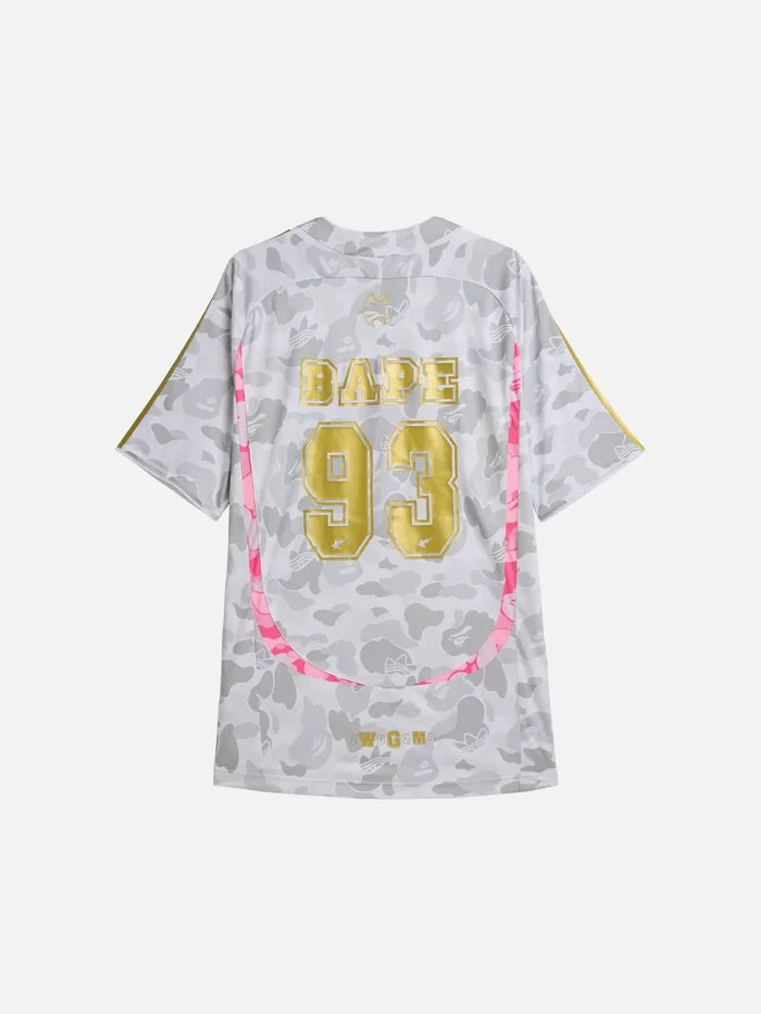 ADIDAS ORIGINALS adidas x Bape Teamgeist Tee - White – beyaz, arka görünüm