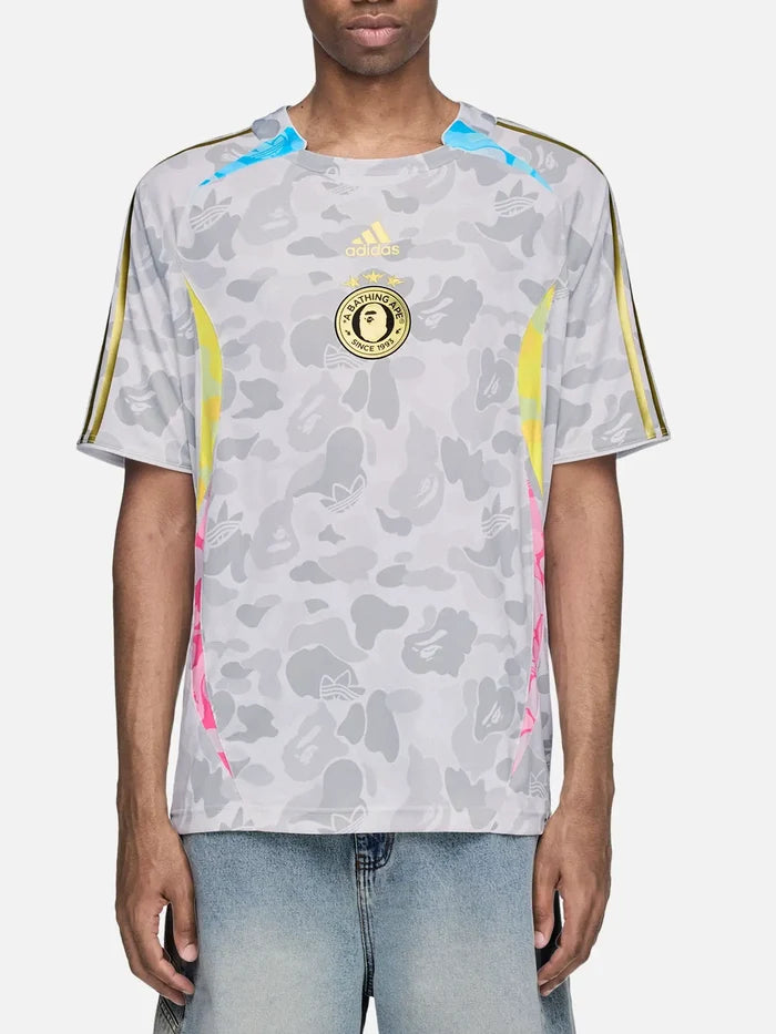 ADIDAS ORIGINALS Adidas x Bape Teamgeist Tee – beyaz, önden görünüm