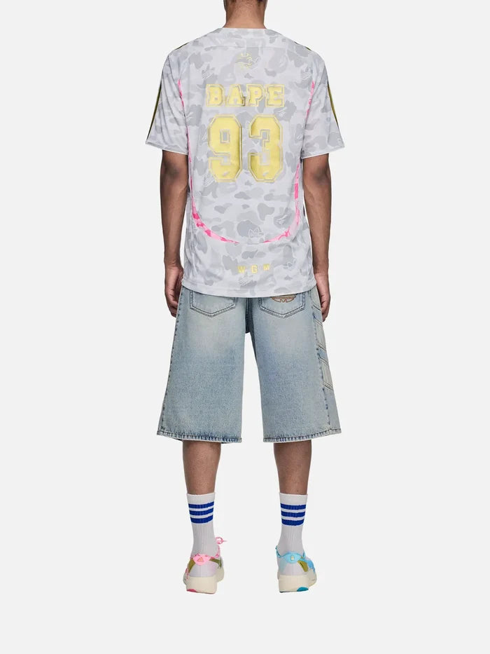 ADIDAS ORIGINALS adidas x Bape Teamgeist Tee – White, arka görünüm